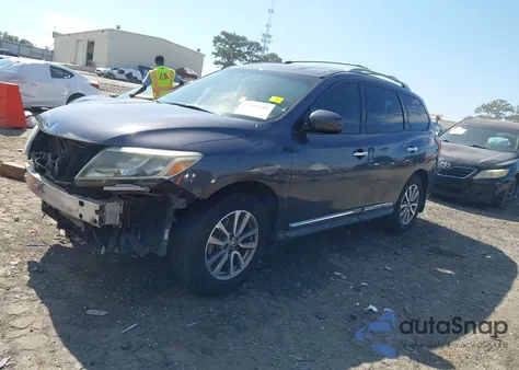 2014 Nissan Pathfinder Sl из США, поврежденный, VIN 5N1AR2MN6EC654790